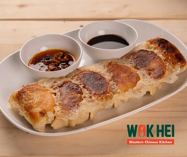 일본식 만두 교자 6개의 모습